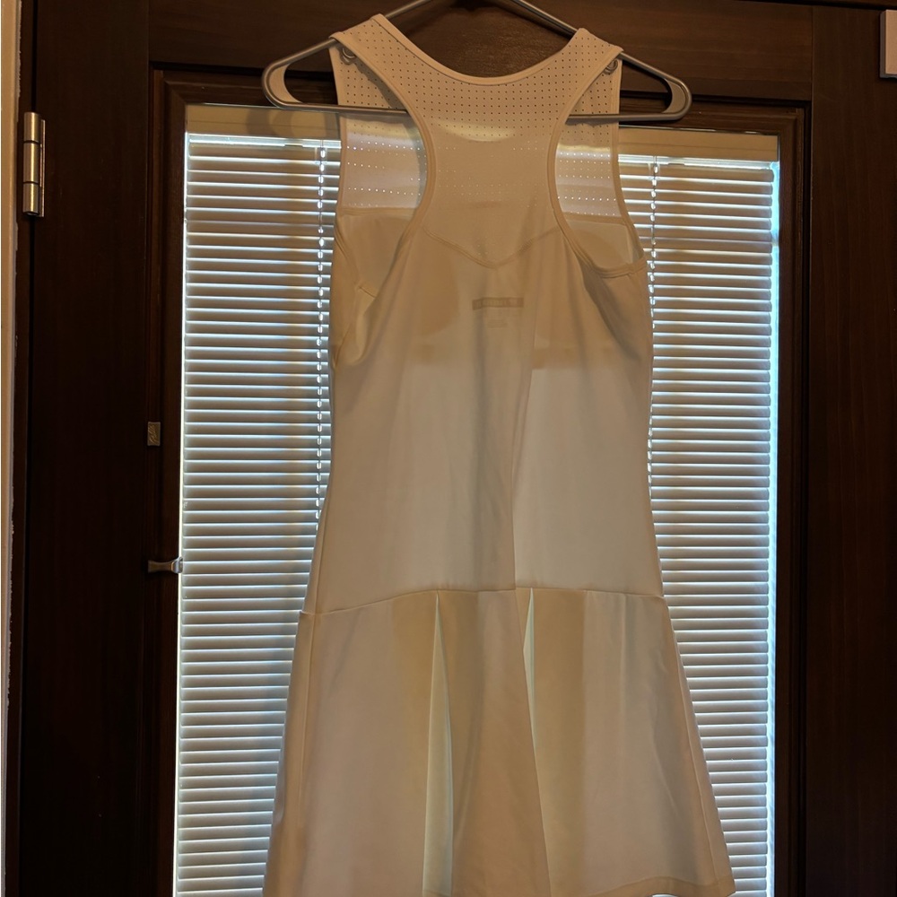White Sleeveless golf Dress